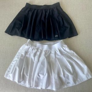 Lots of 2 like new Varsity Alo skirts in XS